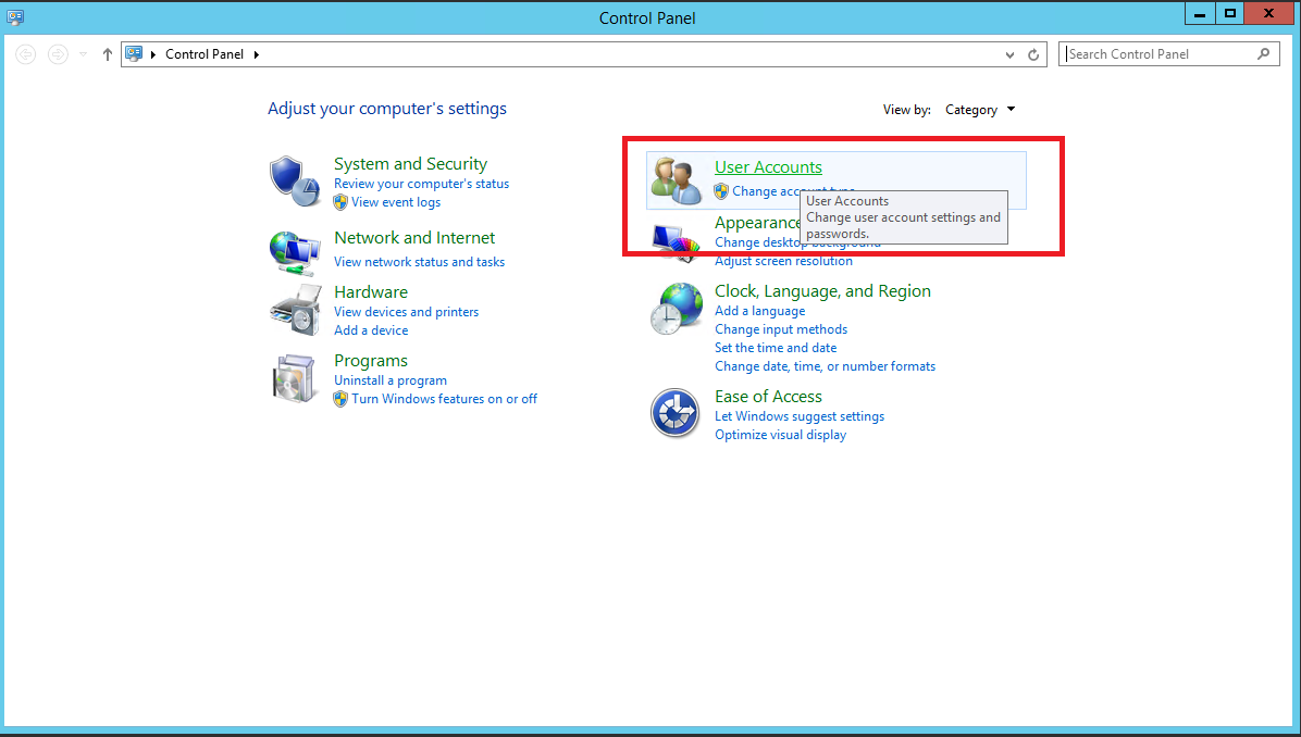 Windows Server 2012 User Accounts